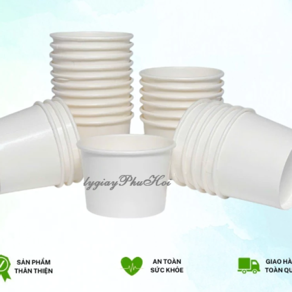 Tô Giấy Trắng 330ml